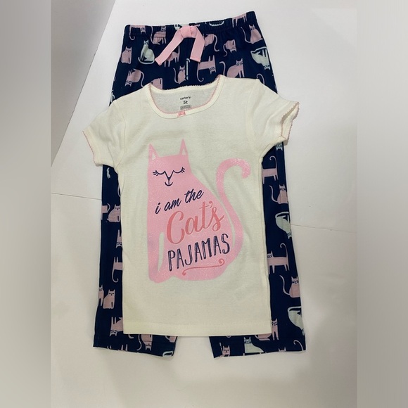 NEW 🚨CARTERS ⭐️pajama girl 5t✨ NEVER USED - Picture 7 of 8
